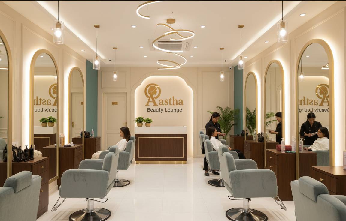 Aastha Beauty Lounge interior - Best beauty parlour in Pokhara
